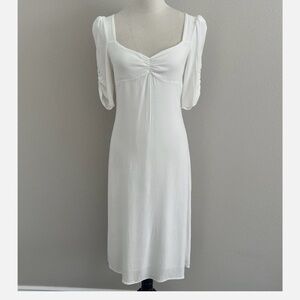 Aritzia White Midi Dress